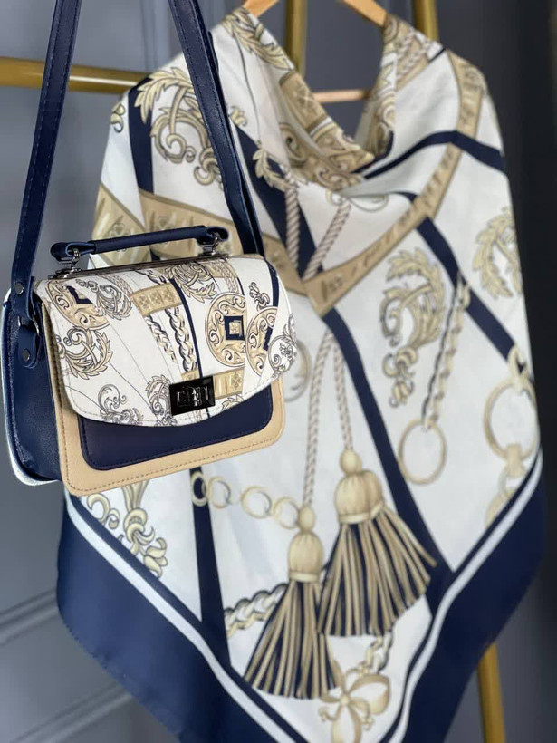 ✅ست کیف و روسری 🖼️ زیبا 🌈رنگ ثابت 👌فوقالعاده سبک و راحت جنس کیف : ترکیبی از پارچه مخمل و چرم صنعتی ✅ بند دوشی هم دارد ✅ ست با روسری منگوله دار ✅ ست با شال منگوله دار 🔠 بهترین متریال