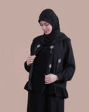 🦋 کت و سارافون جواهردوزی پروانه و اشکی و گل 🦋 🪻 یه طرح شیک مناسب مجالس و مهمونی ها 🪻 🌼 پارچه کرپ الیزا 🌼رنگ های مشکی، سبز، نسکافه ای، بادمجانی و سرمه ای 🌼 قد پیراهن ۱۴۰